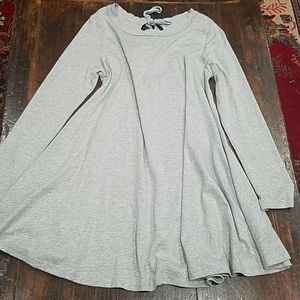 GUC easel Long Gray Tunic Top Size Small